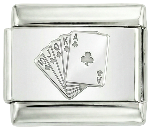 Royal Flush, auf Silber