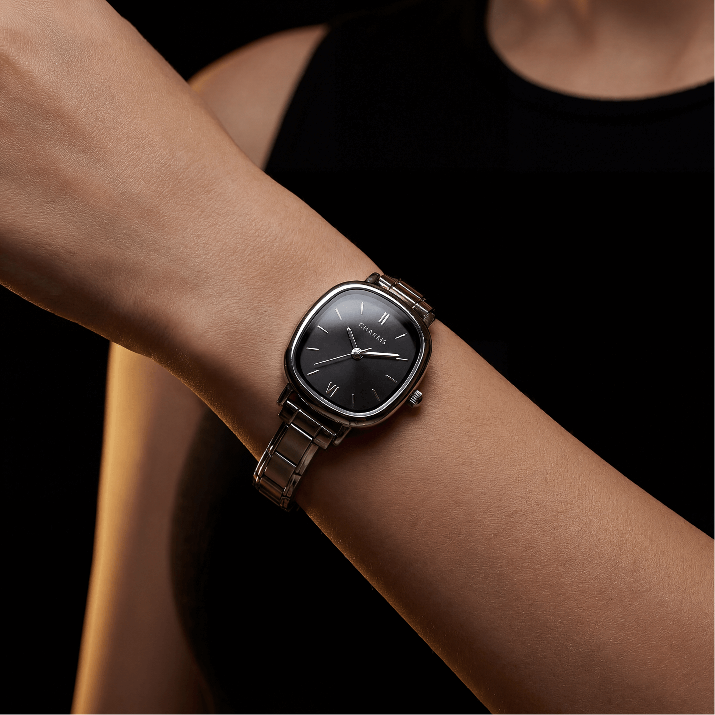 Capri – Édition argentée cadran noir