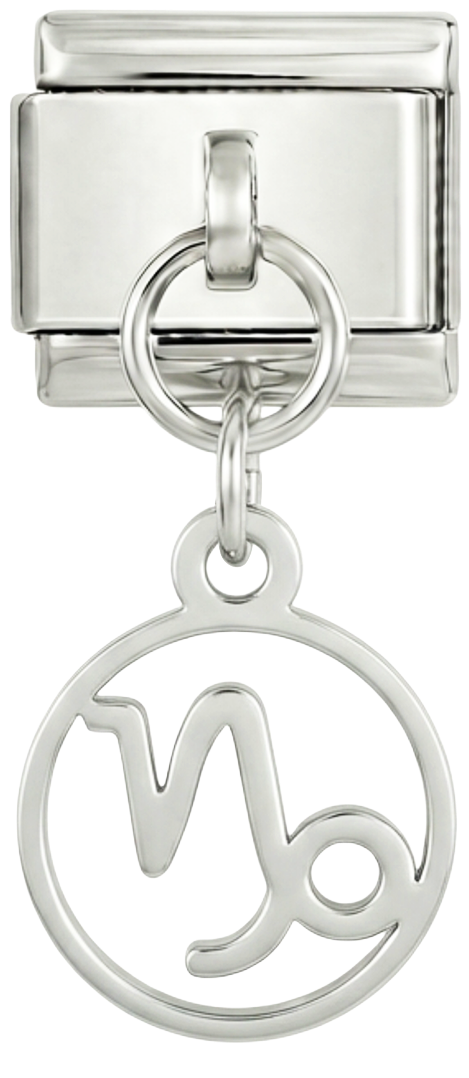 Steenbok-teken, in zilver