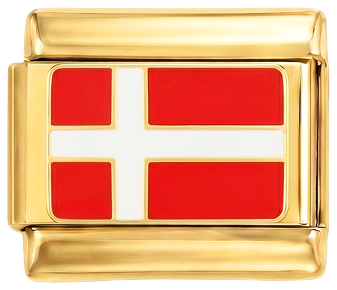 Drapeau du Danemark, sur or