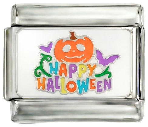 Fijne Halloween met Pompoen op Zilver