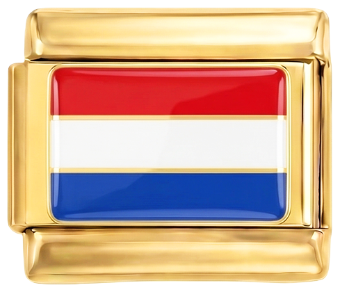 Drapeau des Pays-Bas, sur or