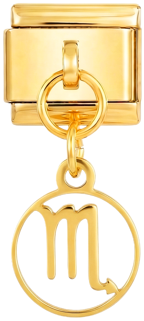 Symbole du Scorpion suspendu, sur or