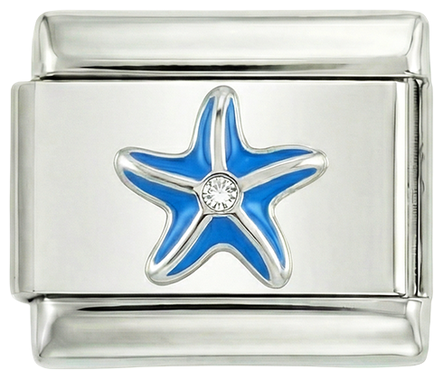 Blue Starfish on Silver - blue-starfish-on-silver.png