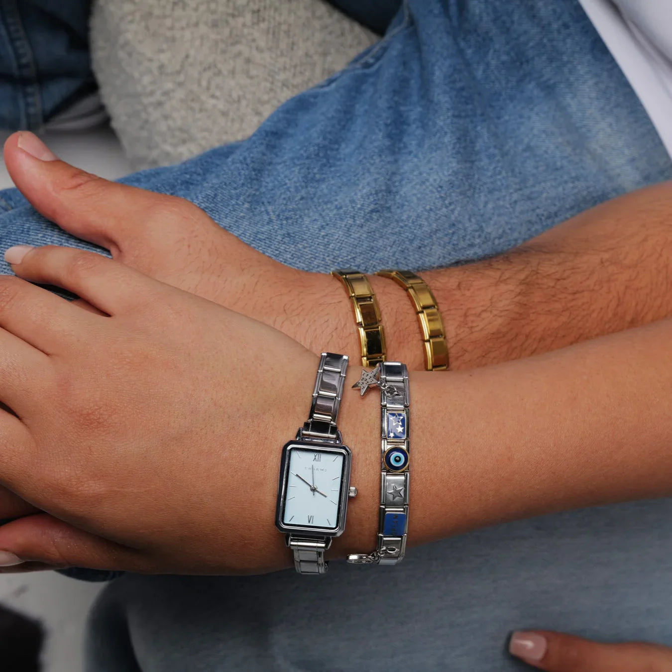 Como – Édition argentée cadran bleu