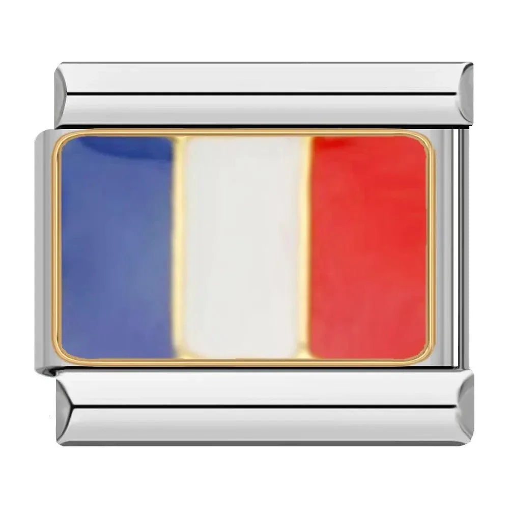 Vlag van Frankrijk, op zilver