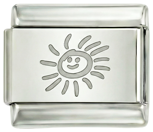 Happy Sun in Black, on Silver - happy-sun-in-black-on-silver.png