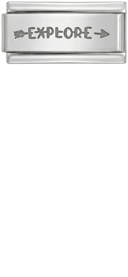 Ziel „Erkunden“ auf Silber