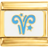Ariete blu, su oro