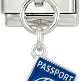 Passeport bleu, en argent