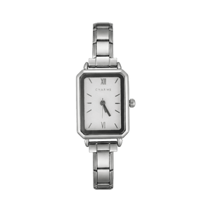 Montre Como argent – édition cadran blanc