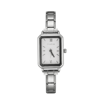 Montre Como argent – édition cadran blanc