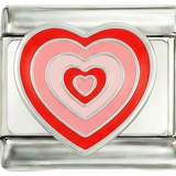 À ajouter - Cœur Growing rouge, sur argent