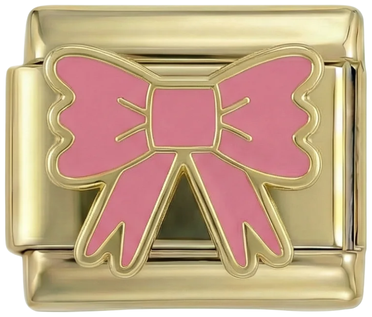 Pink Bow on Gold - Pink-Bow-on-Gold.png