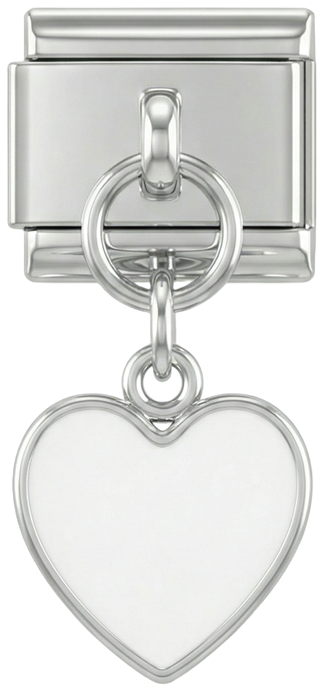 White Heart Hanging on Silver - White-Heart-Hanging-on-Silver.png