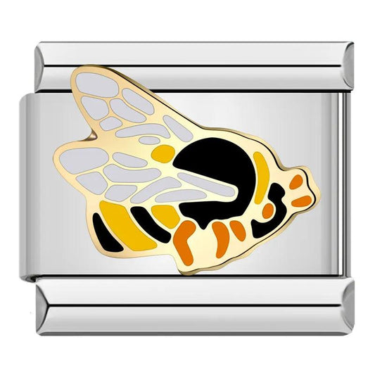 Bee, on Silver - Charms Official