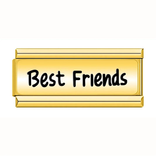 Best Friends, Double, on Gold - Charms Official