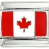 Kanada-Flagge, auf Silber