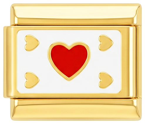 Carta a cuore oro