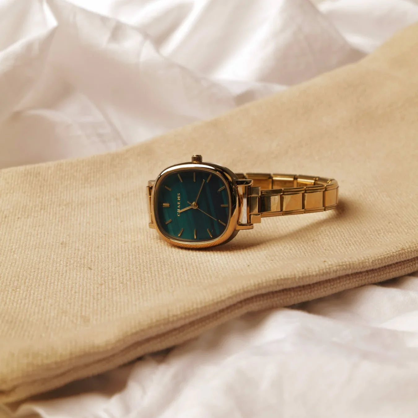 Montre Capri en or – Édition cadran émeraude