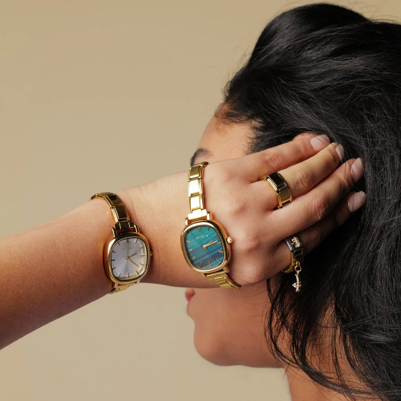 Montre Capri en or – Édition cadran émeraude