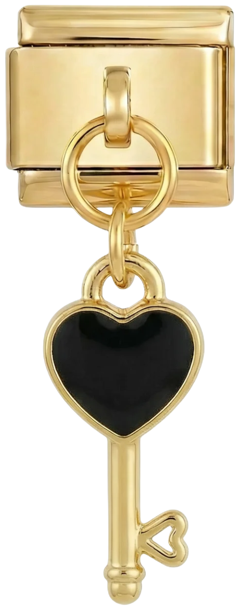 Gold Key with Black Heart - gold-key-with-black-heart.png