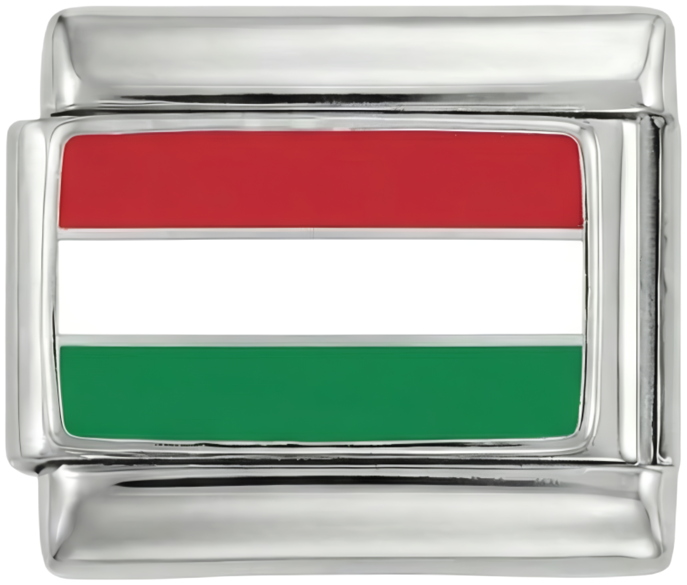 Ungarn Flagge, auf Silber