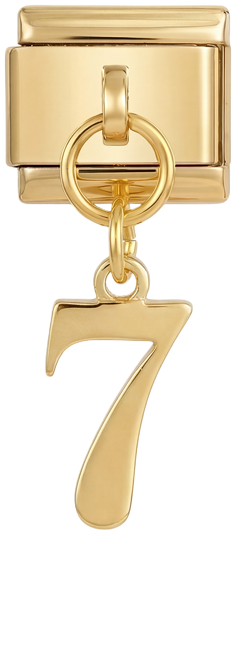 Number 7, Hanging, on Gold - number-7-hanging-on-gold.png