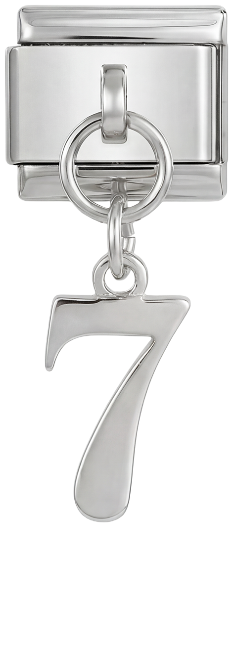 Number 7, Hanging, on Silver - number-7-hanging-on-silver.png