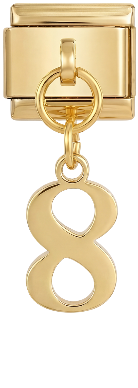 Number 8, Hanging, on Gold - number-8-hanging-on-gold.png