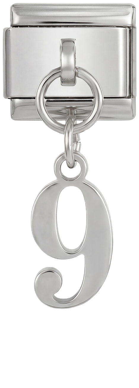 Number 9, Hanging, on Silver - number-9-hanging-on-silver.png