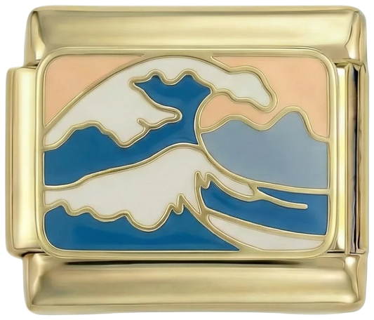 Waves and Moutain on Gold - waves-and-mountain-on-gold.png