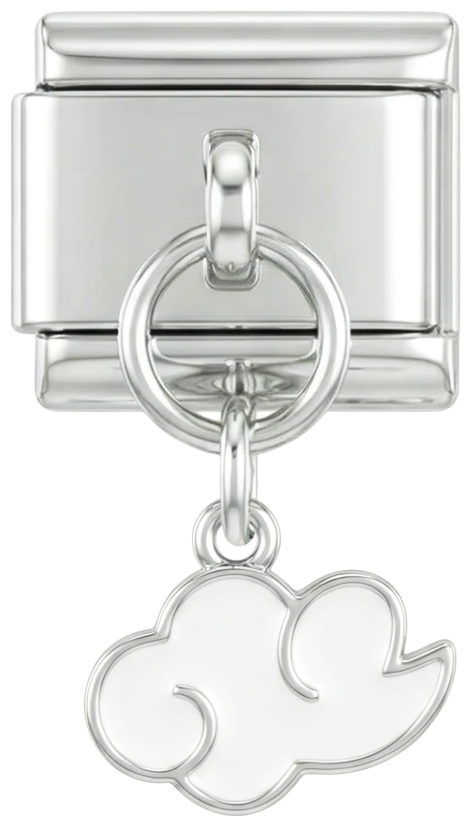 Nuage blanc, en argent