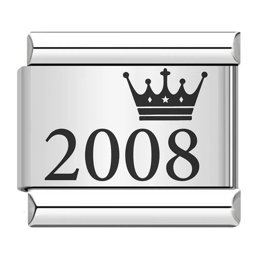 Year 2008, on Silver - Charms Official
